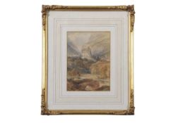 Attributed to James Duffield Harding (1798-1863) label on backboard inscribed 