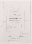 David Hockney OM CH RA (b.1937), 'A Drawing Retrospective', 24th August 1995, original folding