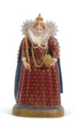 A Royal Worcester figure of Queen Elizabeth I, model number 2648, 25cm high