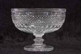 A further large Waterford Crystal glass bowl, artisan piece made as an award and the Waterford Light