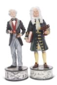 Royal Doulton Pioneer Collection; Newton & Farady Limited Edition, Sir Isaac Newton 170/350 together