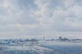 Colin Burns (British, b.1944), 'The River Ant', limited edition chromolithograph, numbered 41 of 500