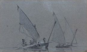 Attributed to John Thirtle (1777-1839), 'Lanteeners', graphite and watercolour heightened in white