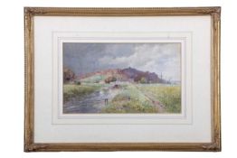 Frederick George Cotman (1850-1920), 'Rye Sussex', watercolour, signed and dated '87, 18.5x31cm,