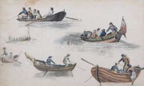 John Ninham (1754-1815), 'Oulton 1799', watercolour,19.5x32cm, framed and glazed