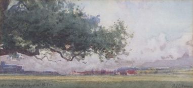 Frederick George Cotman (1850-1920), 'Distant view of Cley-next-the-Sea', watercolour, signed, 10.