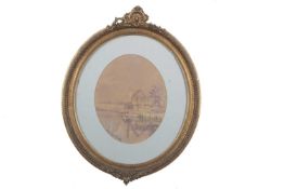 Stephen Batchelder (1849-1922), watercolour, signed and dated 1884, 23x29cm, framed and glazed in