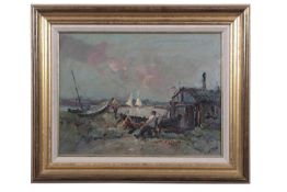 Jack Cox (1914-2007), The Old Whelk House, oil on board, signed, 29x39cm, framed