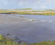 Lionel Wilde (British, b.1938), 'Burnham Overy Staithe', oil on canvas, initialed, 60x50cm, framed.