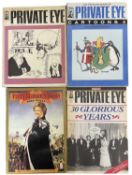 Four satyrical comic books, to include Private Eye and one other