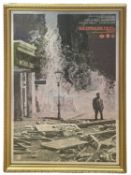 A framed mirror-poster for Quatermass of the Pit. Framed size approximately: 81x55cm