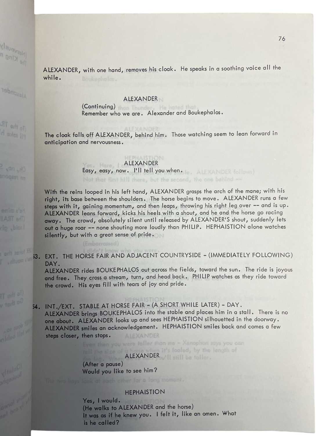 An original copy screenplay for FIRE FROM HEAVEN, based on the novel by Mary Renault. Written by - Image 2 of 3