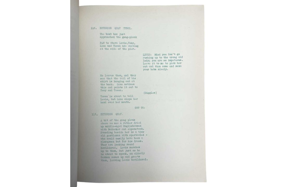An original script for Edmund Goulding's 1943 romantic-drama, THE CONSTANT NYMPH. Starring Charles - Image 2 of 4
