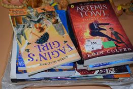 A collection of childrens' books and annuals, to include Roblox, Fortnite, David Baddiel: