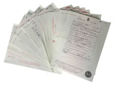 A collection of copy celebrity birth certificates, to include Princes William and Harry, Lilly
