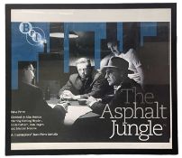 A framed BFI quad poster for Asphalt Jungle, starring Marilyn Monroe and Sterling Hayden Framed size