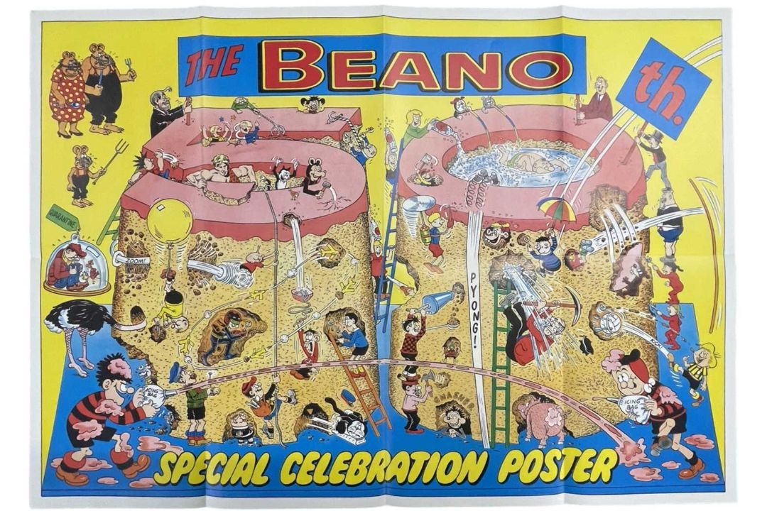 A Dandy / Beano 50th Anniversary Collector's pack, containing various stickers, posters, quizzes - Image 4 of 4