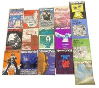 A collection of vintage editions of New Worlds magazine, a British Science-Fiction Magazine which