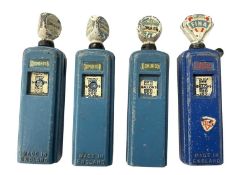 Four die-cast petrol pumps