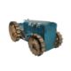 A Triang pressed steel clockwork tractor with key - Image 4 of 6