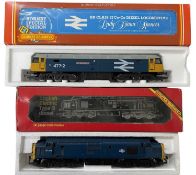 A pair of Hornby 00 boxed gauge diesel engines, to include: - R316 Class 47 Lady Diana Spencer -