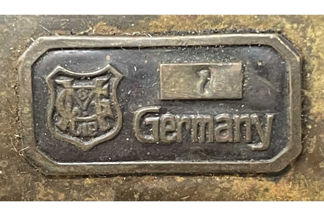 A vintage Marklin stationary steam engine, stamped to base A W Gamage, Holborn, London - Image 2 of 3