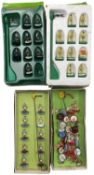 A collection of vintage Subbuteo football teams