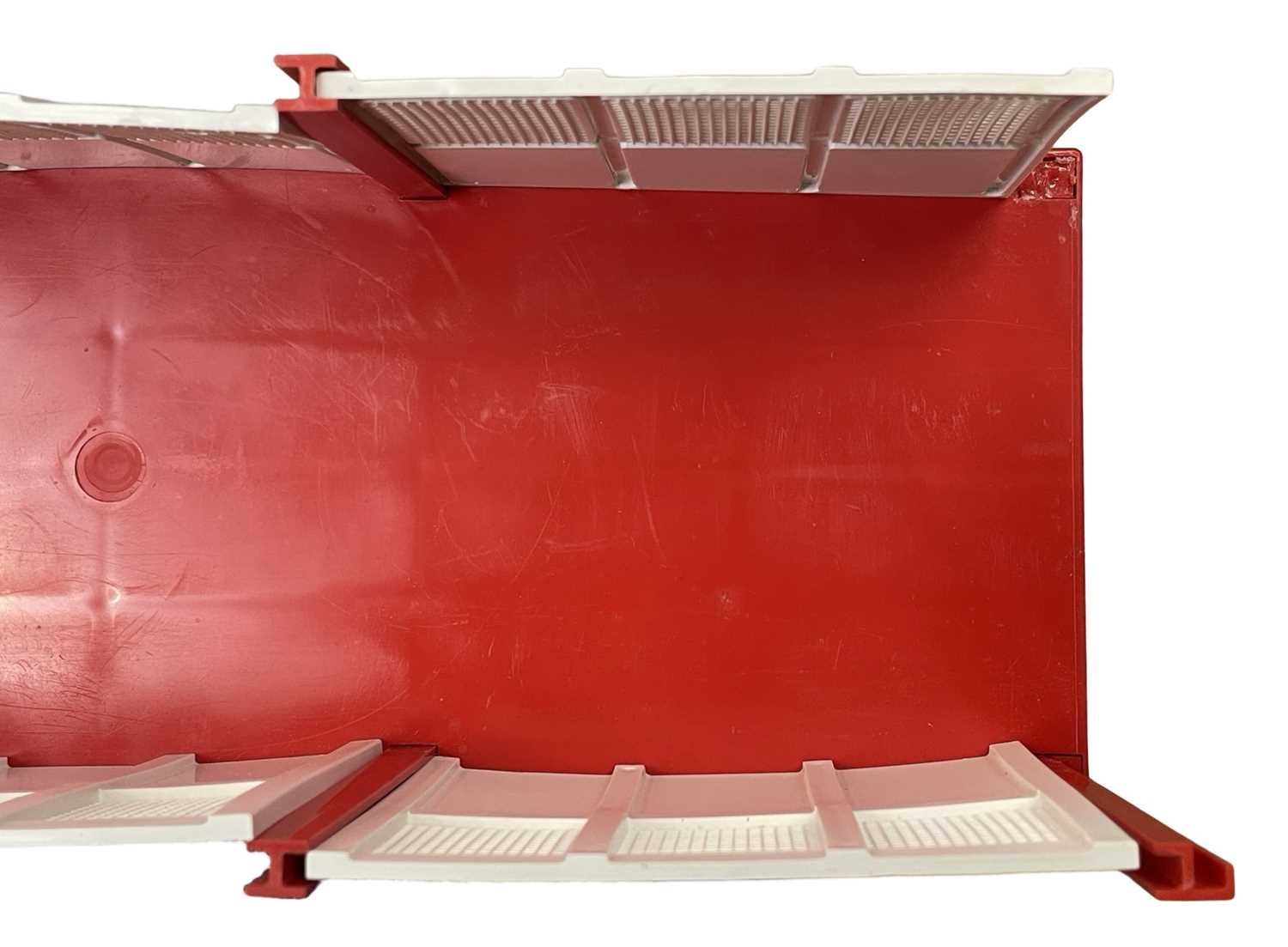 A vintage pressed steel 'tractor and trailer' model by Joustra, in original box. Some some damage - Image 4 of 4