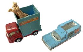A pair of die-cast Corgi Chipperfield Circus vehicles