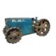 A Triang pressed steel clockwork tractor with key - Image 5 of 6