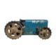 A Triang pressed steel clockwork tractor with key - Image 6 of 6