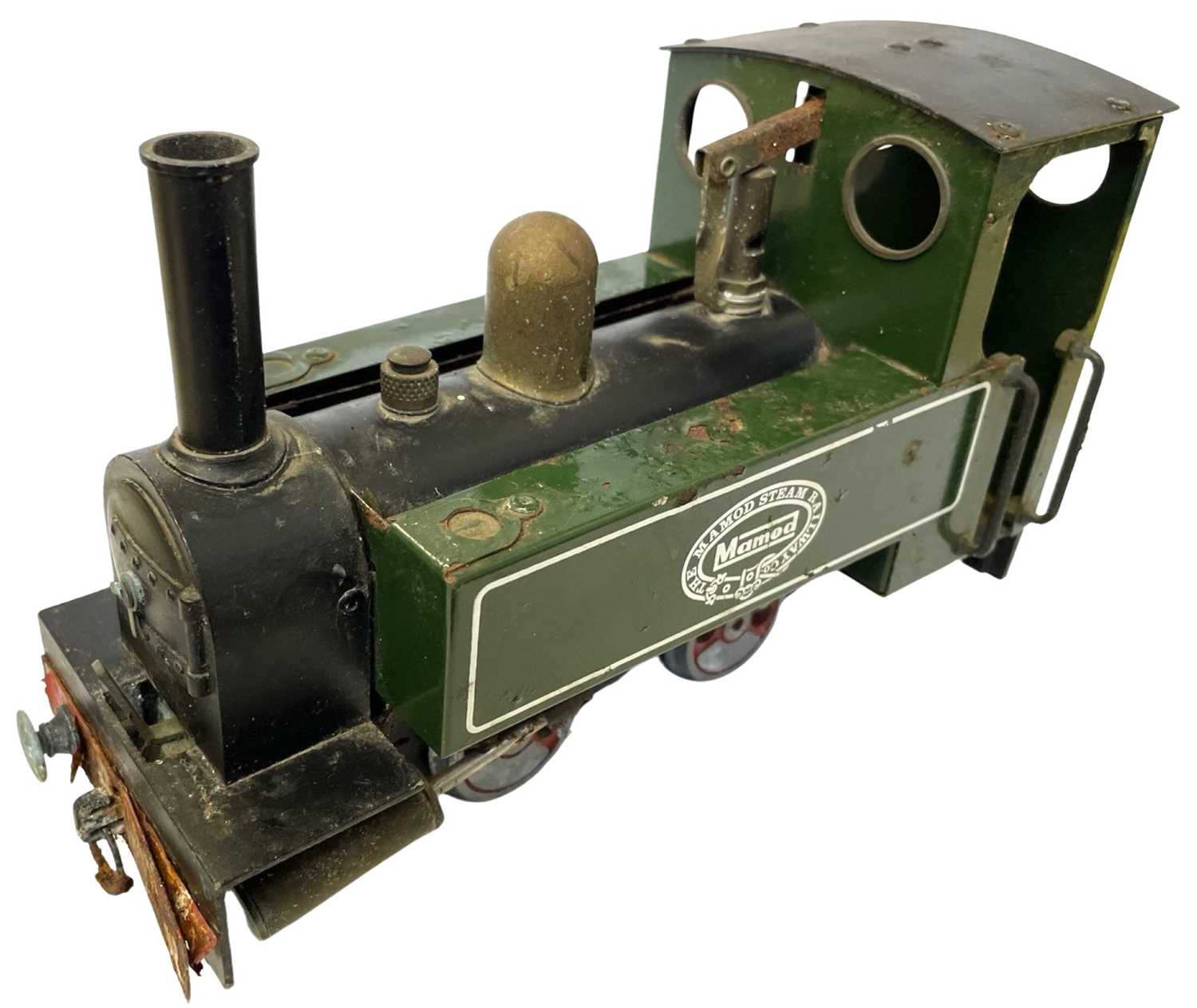 A Mamod SL1 0-4-0 tank locomotive in green livery (AF)