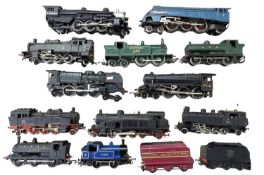 A mixed collection of various British and European-made 00 locomotives
