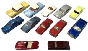 A collection of die-cast Dinky Sports Cars and Saloons