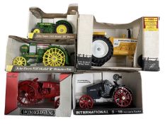 Five boxed die-cast model tractors, to include: - Scale Models - Minneapolis-Moline G940 - Scale