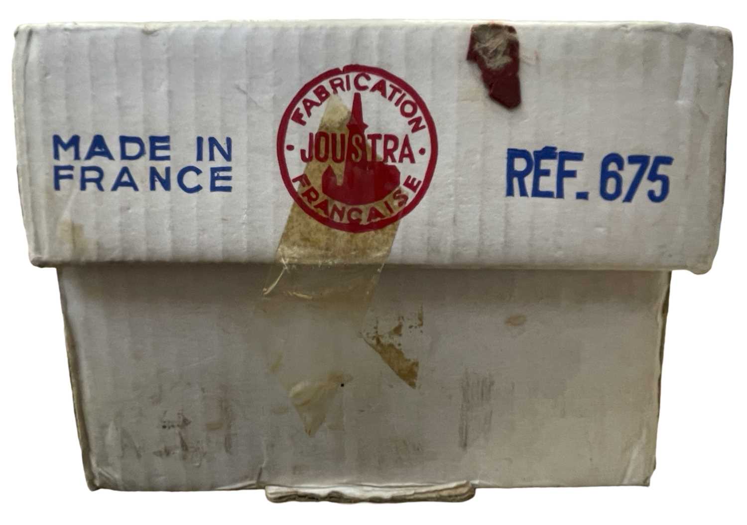 A vintage pressed steel 'tractor and trailer' model by Joustra, in original box. Some some damage - Image 2 of 4