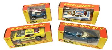Four boxed Corgi Whizzwheels cars, to include: - 381 GP Beach buggy - 347 Chevrolet Astro 1