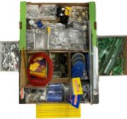 A large quantity of various Meccano components