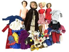 A collection of vintage dolls, to include Paul, Tressy, Toots and Sindy, together with a