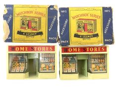 A pair of boxed Matchbox Series No 5 Home Stores