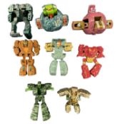 A collection of 1980s Gobots by Bandai