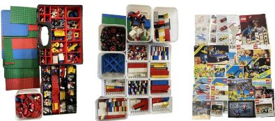An extensive collection of 1980s - 1990s Lego and Lego Technic bricks and pieces, plus a
