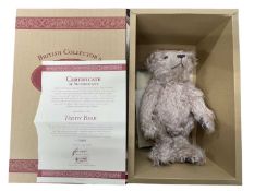 A boxed limited edition Steiff British Collector's 1999 Grey 36 Teddy Bear, with certificate. Number