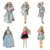 Six various 1980s Sindy dolls