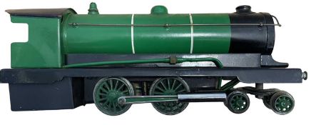 A well built large 0 gauge 4-4-0 steam locomotive in green livery, by Bowman Models of Dereham