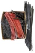 A mixed lot of model railway track of various gauges
