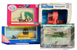 A collection of boxed 1:32 scale square balers, to include Big Farm, Britains and ERTL, plus one
