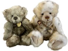 CHARLIE BEARS: CB124937, Tasha, CB131385, Helen With original swing tags and ribbons / pendants
