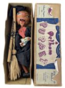 A vintage boxed SM Witch Pelham puppet