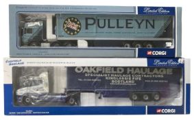 A pair of large scale Limited Edition Corgi lorries, to include: - CC12005: Man Fridge Trailer -